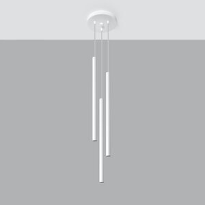 Sollux Lighting Pendant lamp PASTELO 3P white