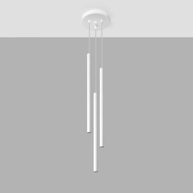 Sollux Lighting Pendant lamp PASTELO 3P white