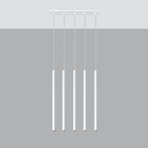 Sollux Lighting Pendant lamp PASTELO 5 white