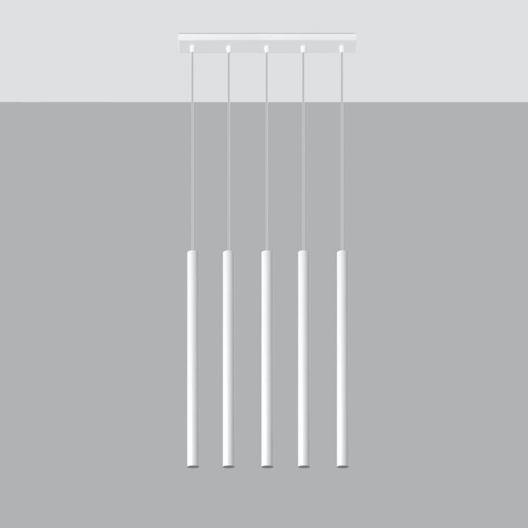 Sollux Lighting Hanglamp PASTELO 5 wit