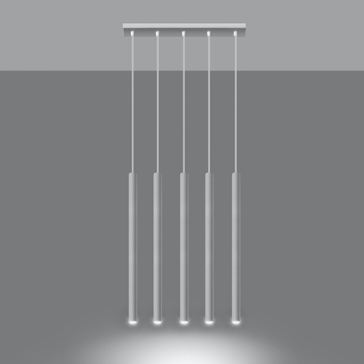 Sollux Lighting Hängeleuchte PASTELO 5 weiß