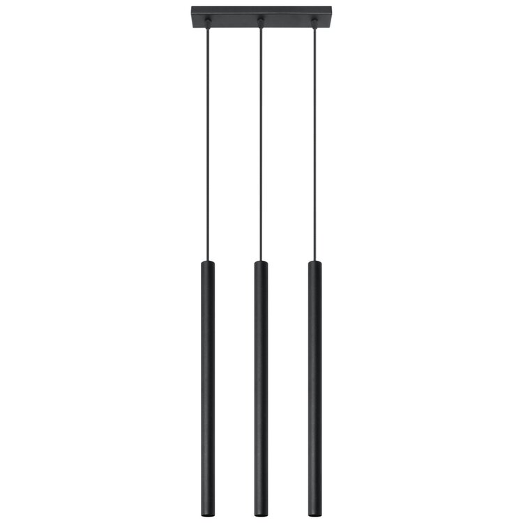 Sollux Lighting Pendant lamp PASTELO 3 black