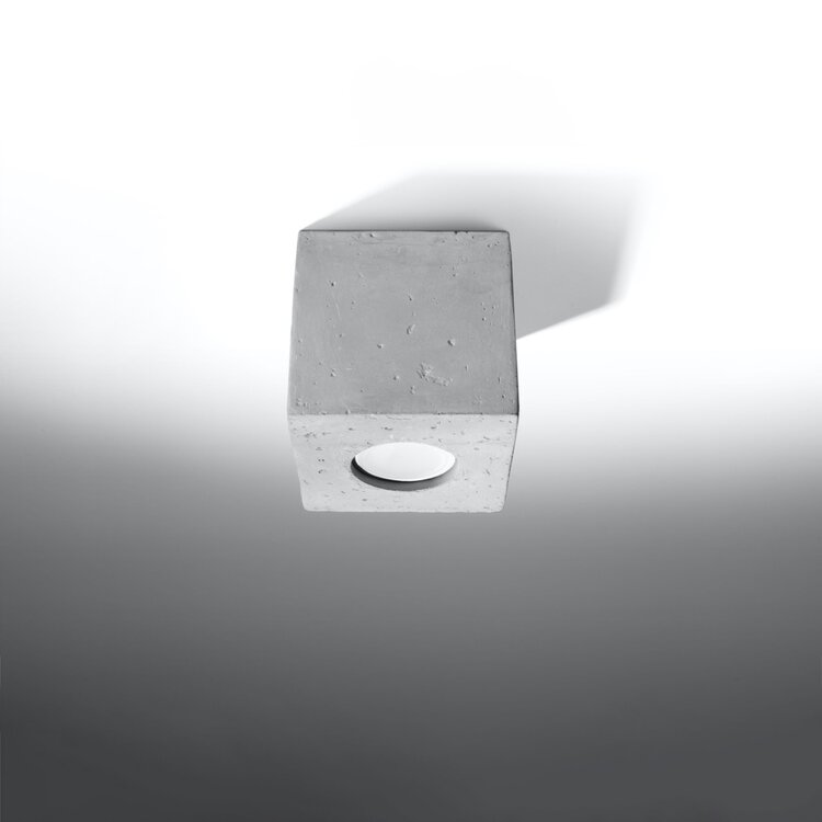 Sollux Lighting Ceiling lamp QUAD concrete