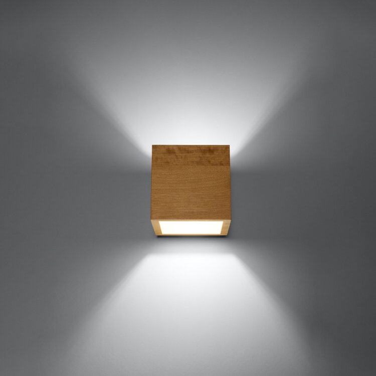 Sollux Lighting Wall lamp QUAD natural wood