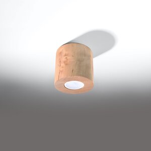 Sollux Lighting Plafondlamp ORBIS naturel hout