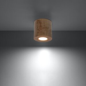 Sollux Lighting Plafondlamp ORBIS naturel hout