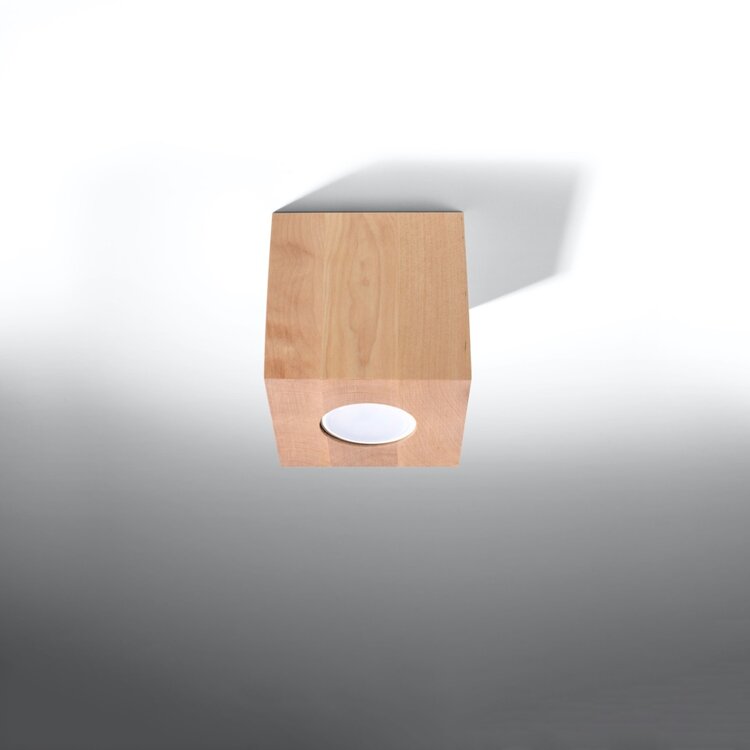Sollux Lighting Plafondlamp QUAD naturel hout
