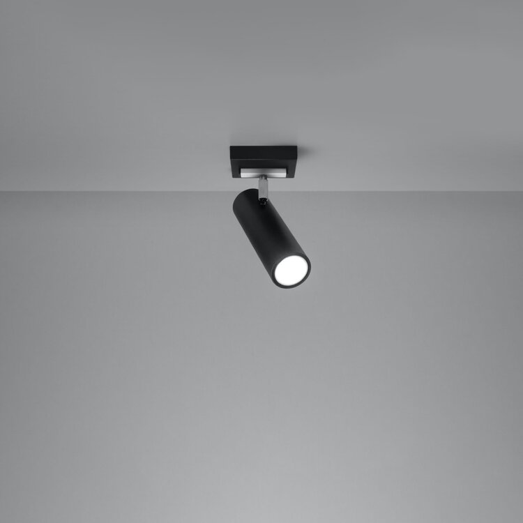 Sollux Lighting Ceiling lamp DIREZIONE 1 black