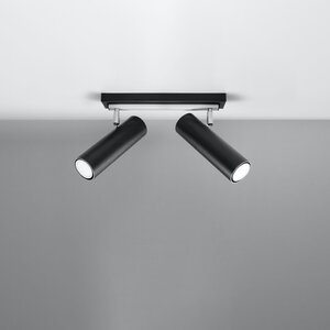 Sollux Lighting Ceiling lamp DIREZIONE 2 black