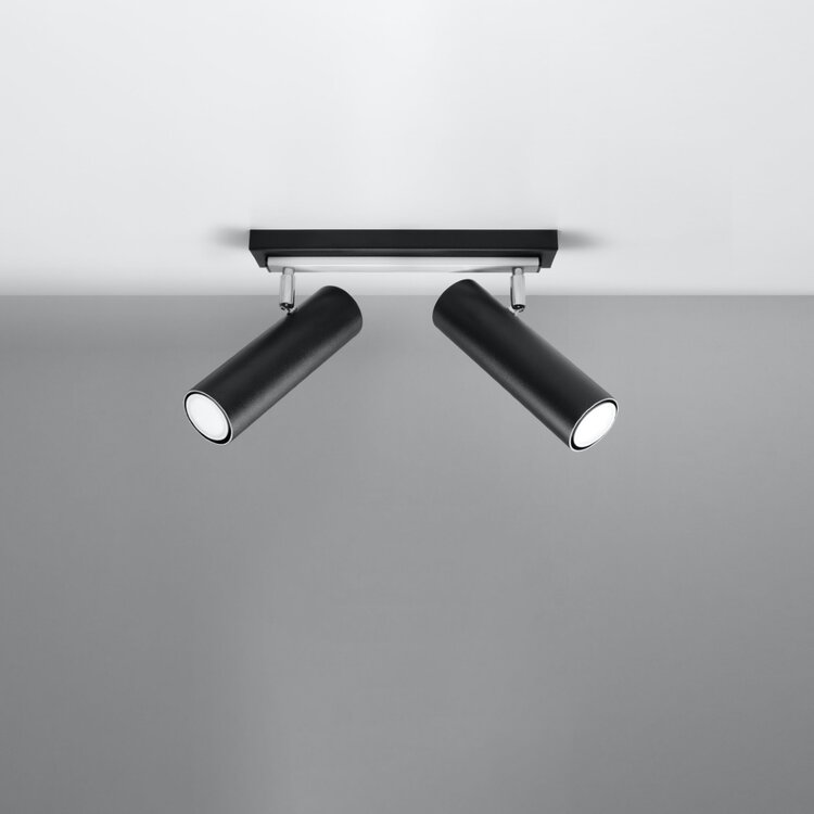 Sollux Lighting Ceiling lamp DIREZIONE 2 black