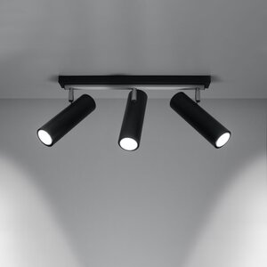 Sollux Lighting Plafondlamp DIREZIONE 3 zwart
