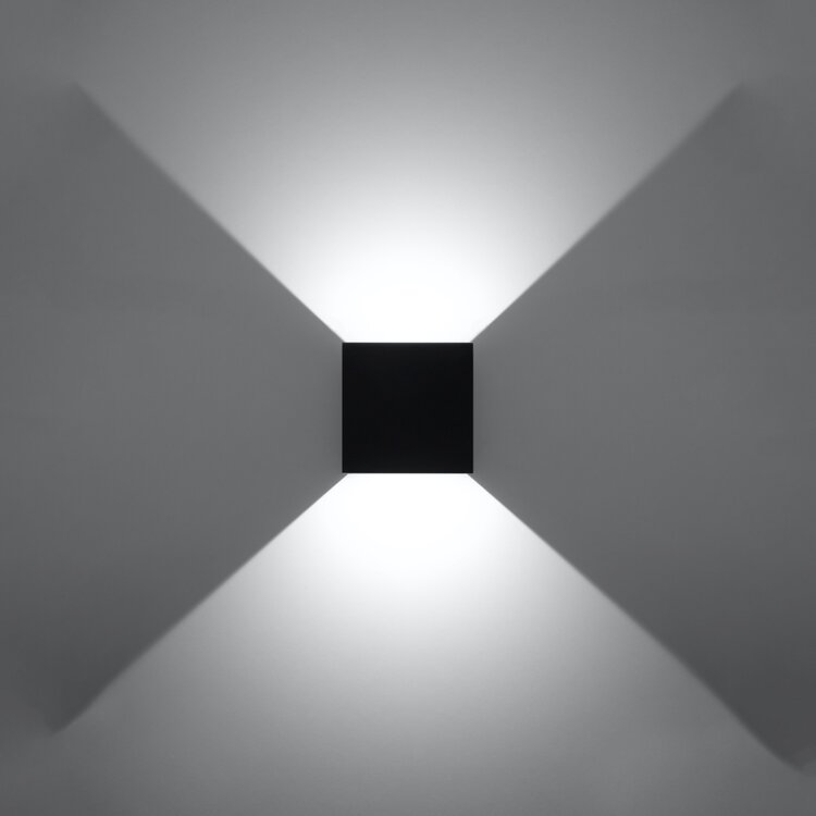 Sollux Lighting Wall lamp LUCA black LED IP54