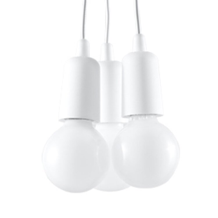 Sollux Lighting Pendant lamp DIEGO 3 white