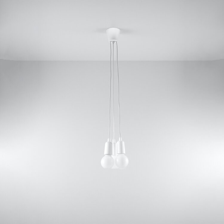 Sollux Lighting Pendant lamp DIEGO 3 white