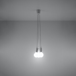 Sollux Lighting Pendant lamp DIEGO 3 white