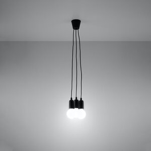 Sollux Lighting Pendant lamp DIEGO 3 black