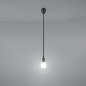 Sollux Lighting Hanglamp DIEGO 1 grijs