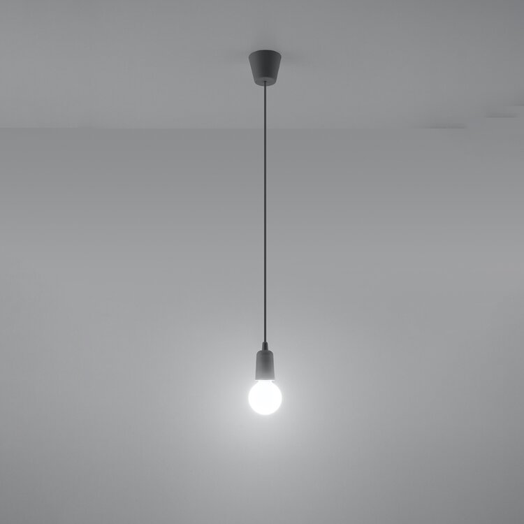 Sollux Lighting Hanglamp DIEGO 1 grijs