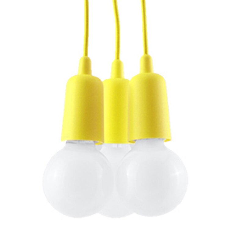 Sollux Lighting Pendant lamp DIEGO 3 yellow