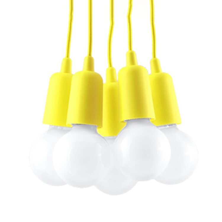 Sollux Lighting Pendant lamp DIEGO 5 yellow