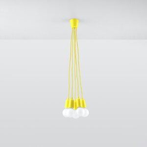 Sollux Lighting Hängeleuchte DIEGO 5 gelb