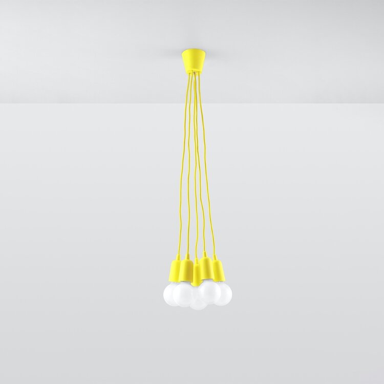 Sollux Lighting Pendant lamp DIEGO 5 yellow