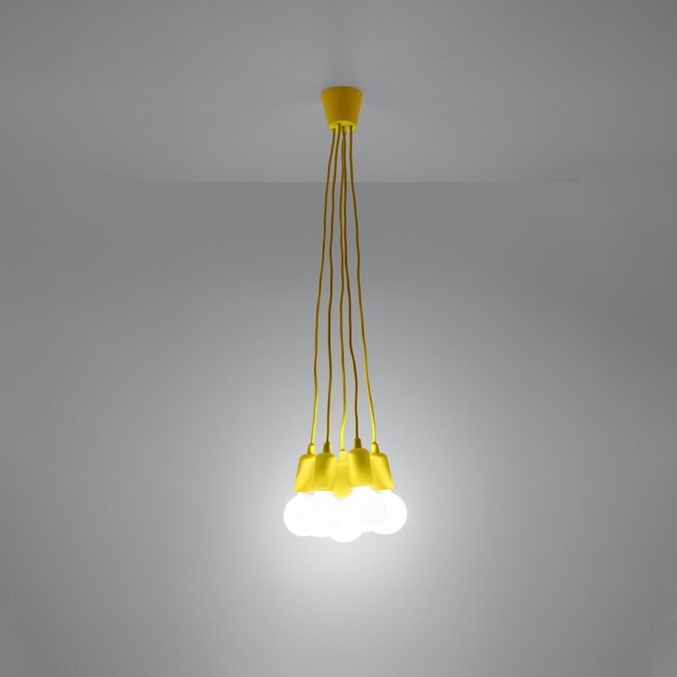 Sollux Lighting Pendant lamp DIEGO 5 yellow