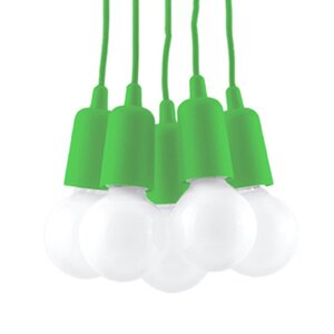 Sollux Lighting Hanglamp DIEGO 5 groen