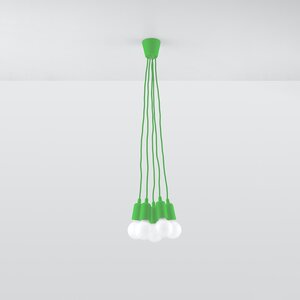 Sollux Lighting Pendant lamp DIEGO 5 green