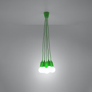 Sollux Lighting Pendant lamp DIEGO 5 green