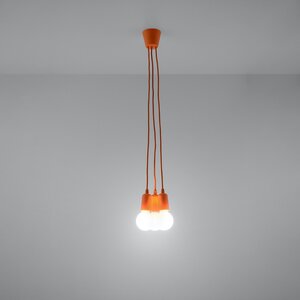 Sollux Lighting Pendant lamp DIEGO 3 orange