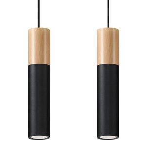 Sollux Lighting Hanglamp PABLO 2 zwart