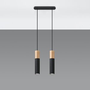 Sollux Lighting Hanglamp PABLO 2 zwart