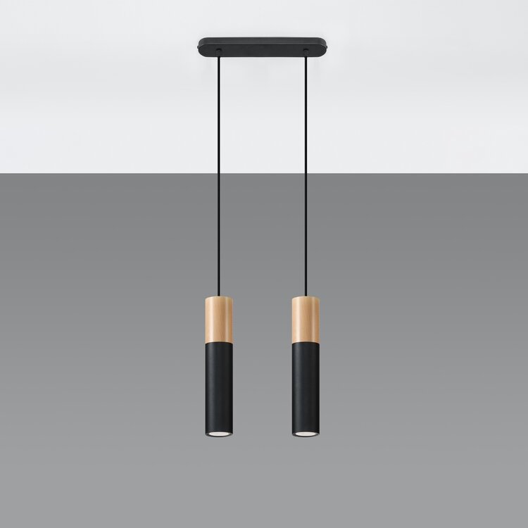 Sollux Lighting Pendant lamp PABLO 2 black