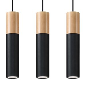Sollux Lighting Pendant lamp PABLO 3 black