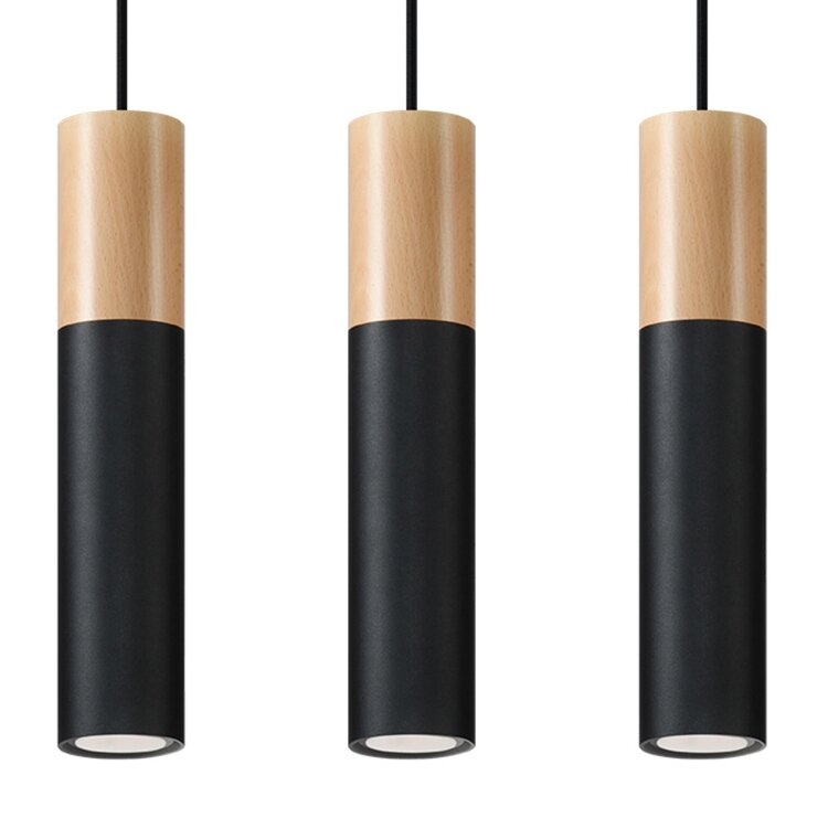Sollux Lighting Pendant lamp PABLO 3 black