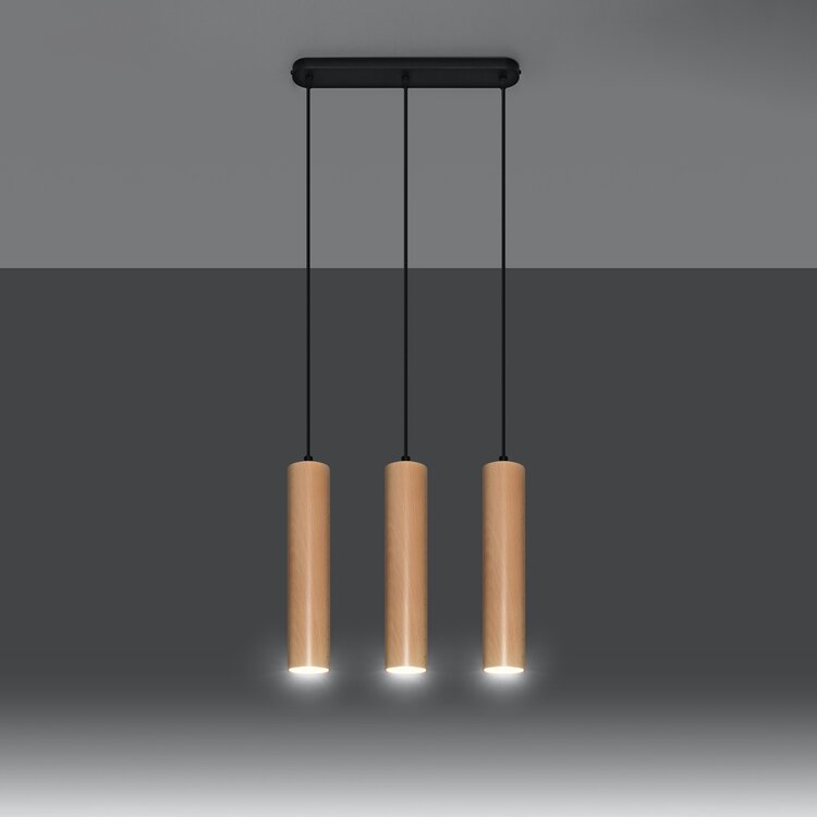 Sollux Lighting Pendant lamp LINO 3 wood
