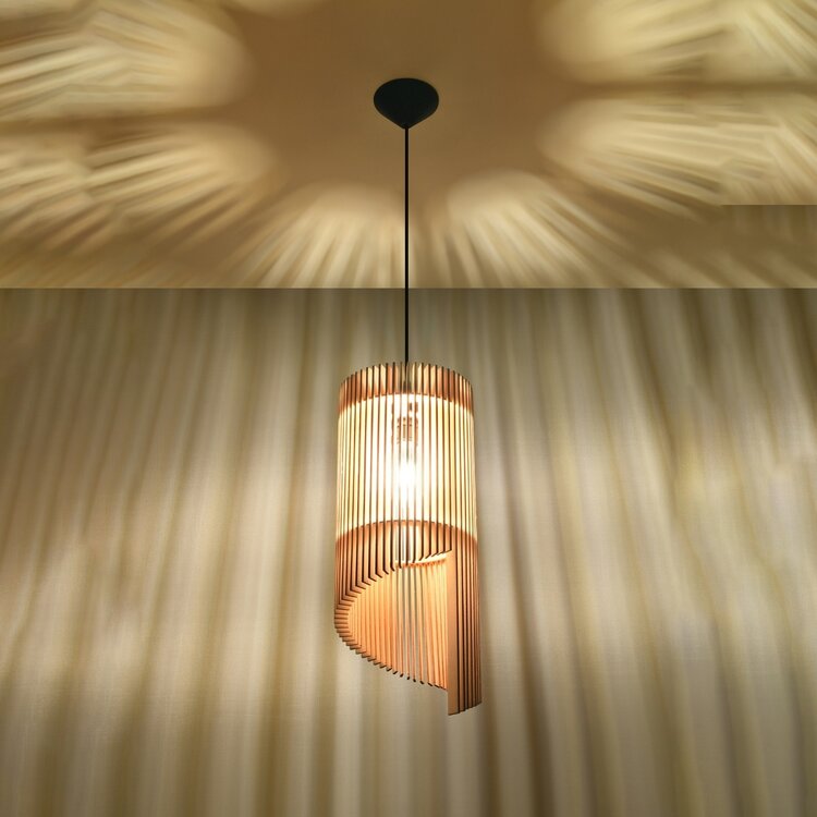 Sollux Lighting Hanglamp ALEXIA hout