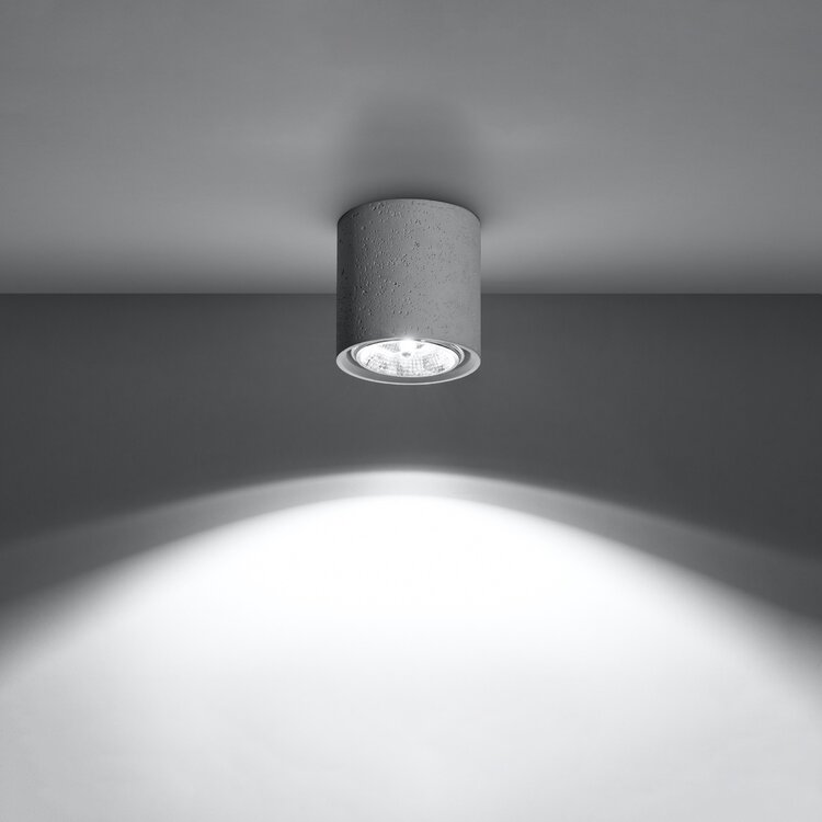 Sollux Lighting Ceiling lamp CULLO concrete