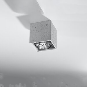 Sollux Lighting Ceiling lamp VALDE concrete