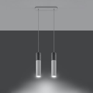 Sollux Lighting Hanglamp BORGIO 2 wit