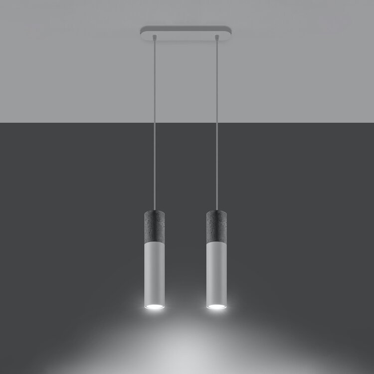 Sollux Lighting Hanglamp BORGIO 2 wit