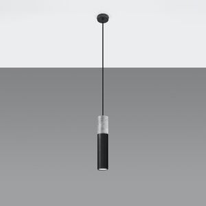 Sollux Lighting Hanglamp BORGIO 1 zwart
