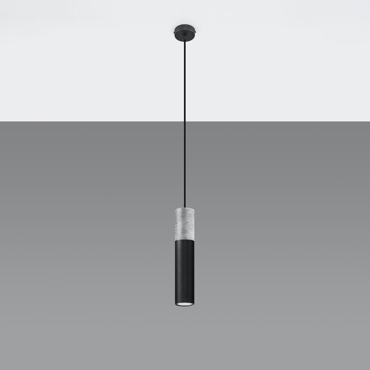Sollux Lighting Pendant lamp BORGIO 1 black