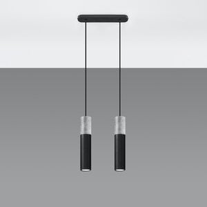 Sollux Lighting Hängeleuchte BORGIO 2 schwarz