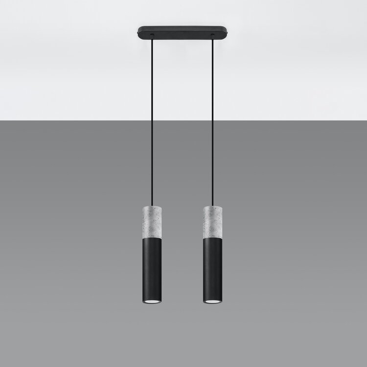 Sollux Lighting Hängeleuchte BORGIO 2 schwarz