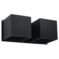 Wandleuchte QUAD 2 schwarz