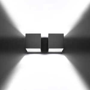 Sollux Lighting Wandlamp QUAD 2 grijs