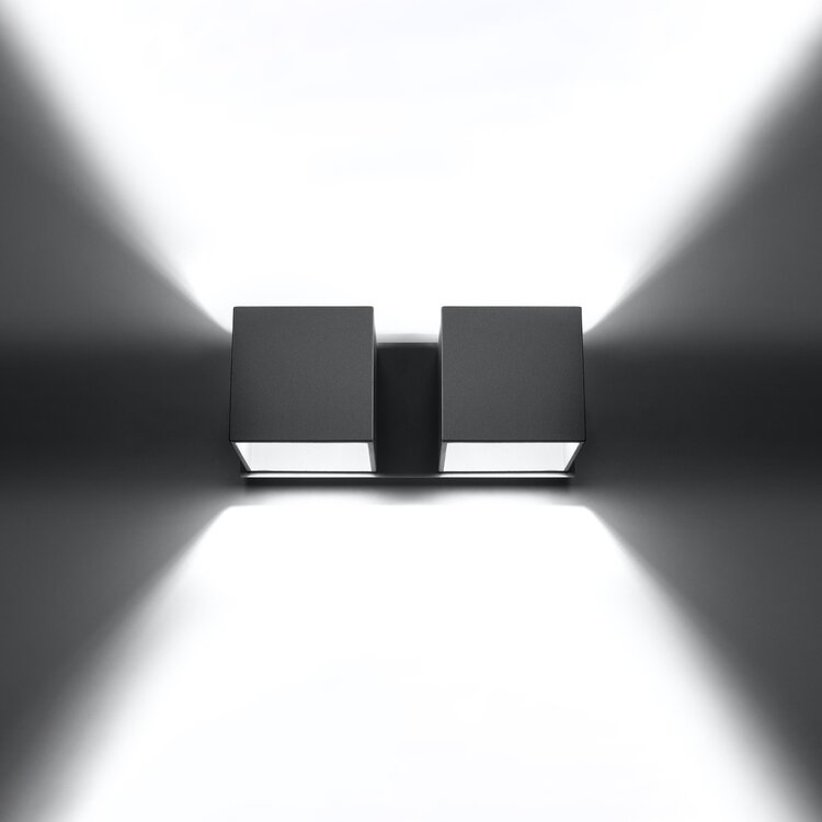 Sollux Lighting Wandlamp QUAD 2 grijs