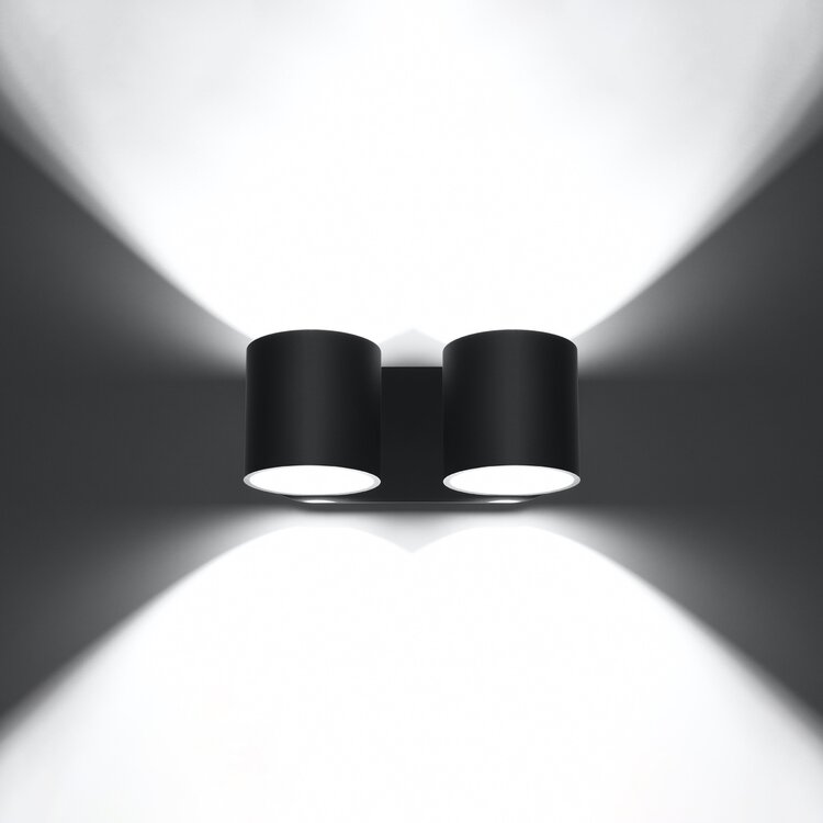 Sollux Lighting Wall lamp ORBIS 2 black